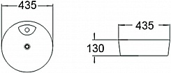 SantiLine Раковина накладная 43.5 SL-1066 белая – фотография-2